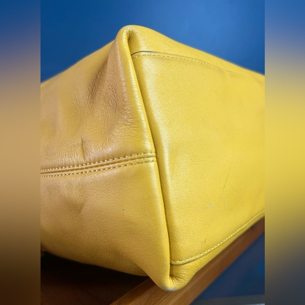 Coach Legacy Sunflower Yellow Duffel with Tassels 19889 EUC - Picture 13 of 15